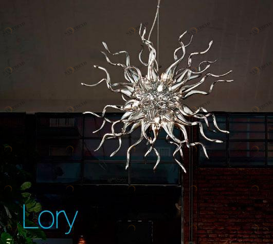 Подвесной светильник Ideal Lux Lory SP Fume IDEAL LUX ДИЗАЙНЕРСКИЕ, LORY FUME 072528 Прозрачный;серебро 