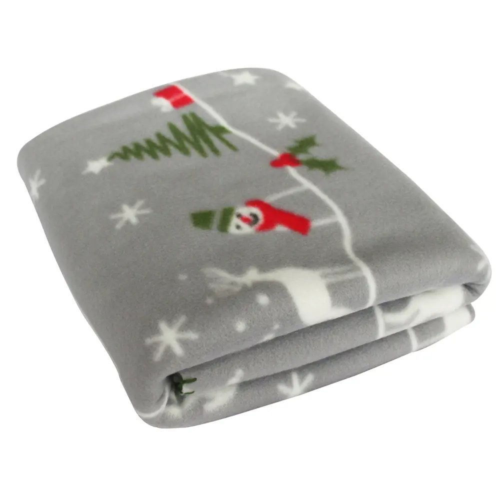 Плед Снеговик 130х170 см флис BELEZZA STLM-2139004