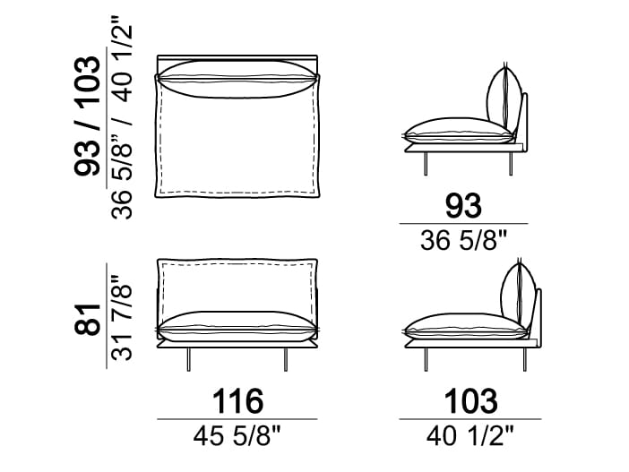Кожаный модульный диван Arketipo Auto-Reverse ARCH-00031284 - Вид №3