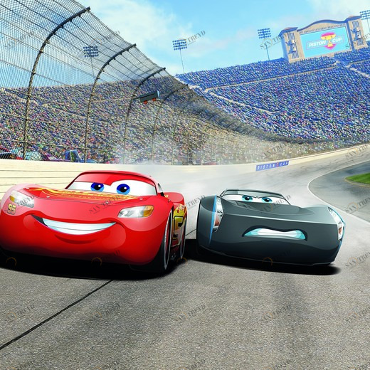 8-403-Cars3-Curve Фотообои Komar Disney 3.68х2.54 м 8403CARS3CURVE
