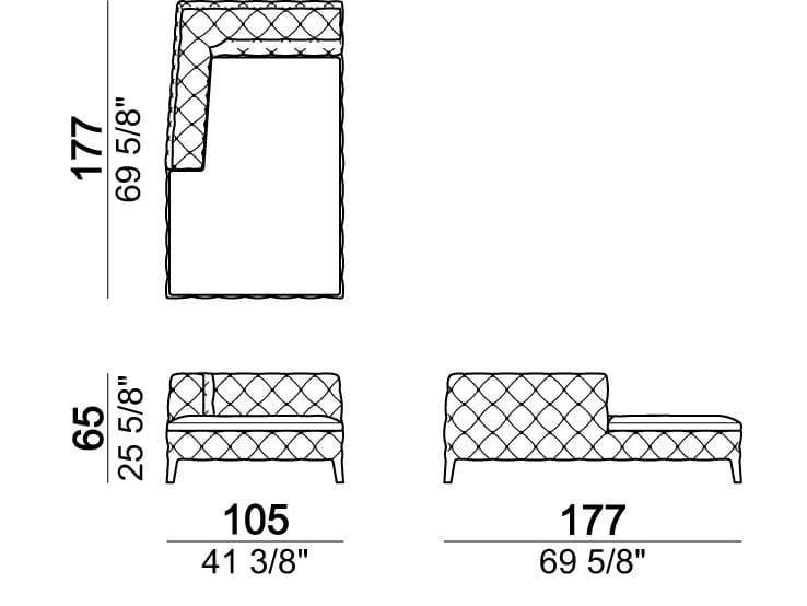 Dormeuse capitonné Arketipo ARCH-00026549 - Вид №1