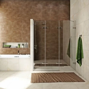 Душевая дверь в нишу 130x200 GK-863D стекло прозрачное 6 мм GUTEWETTER TREND DOOR