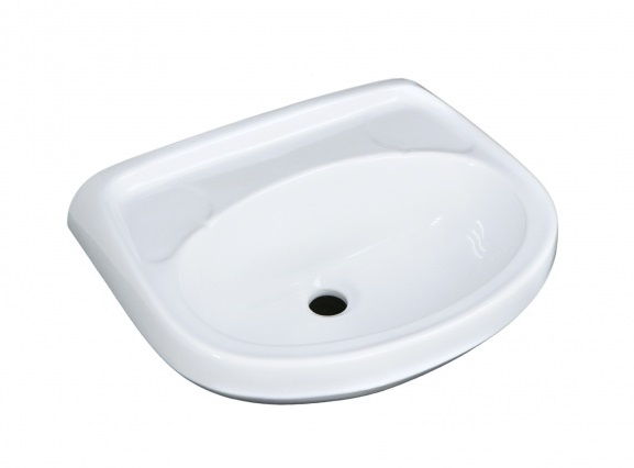 7153 Подвесная раковина настенная овальная Лобненский Стройфарфор  белая  - Вид №1