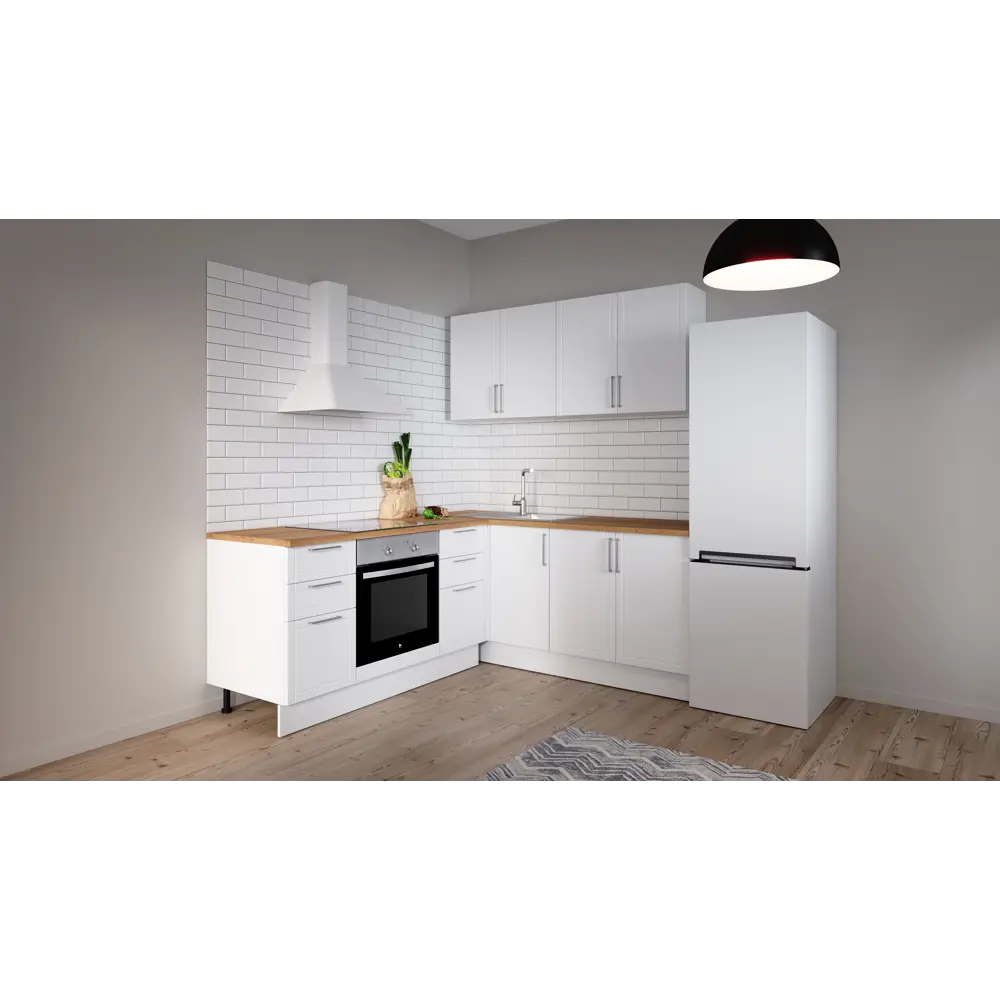 Кухонный шкаф напольный Агидель 80x82.5x58 см МДФ цвет белый DELINIA STLM-2141284 - Вид №11