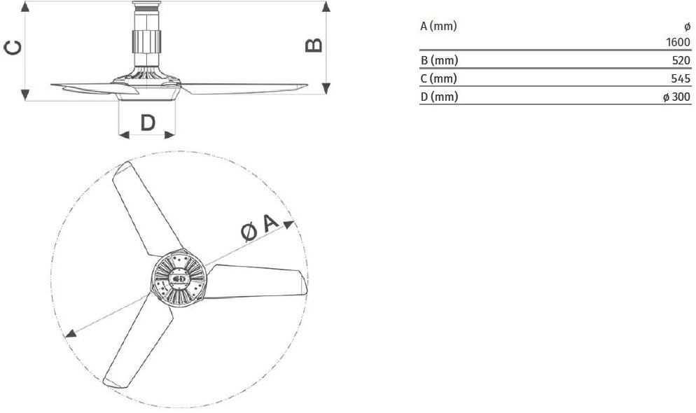 Vortice Потолочный вентилятор Nordik air design 61035 - Вид №3