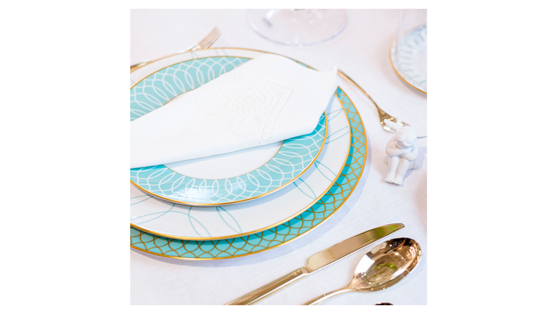 10658935 Furstenberg Набор тарелок закусочных Furstenberg Эсте (Карло Даль Бьянко) 23см, 6 шт, фарфор Фарфор  - Вид №2