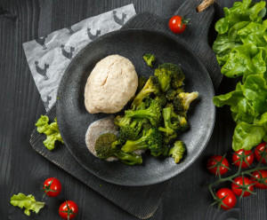 9303 Котлета из семги на пару с брокколи Вкусляндия