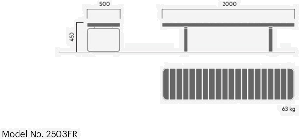 VESTRE Скамья из стали и дерева в современном стиле с подлокотниками и спинкой Forum sun-id-1388394 - Вид №5