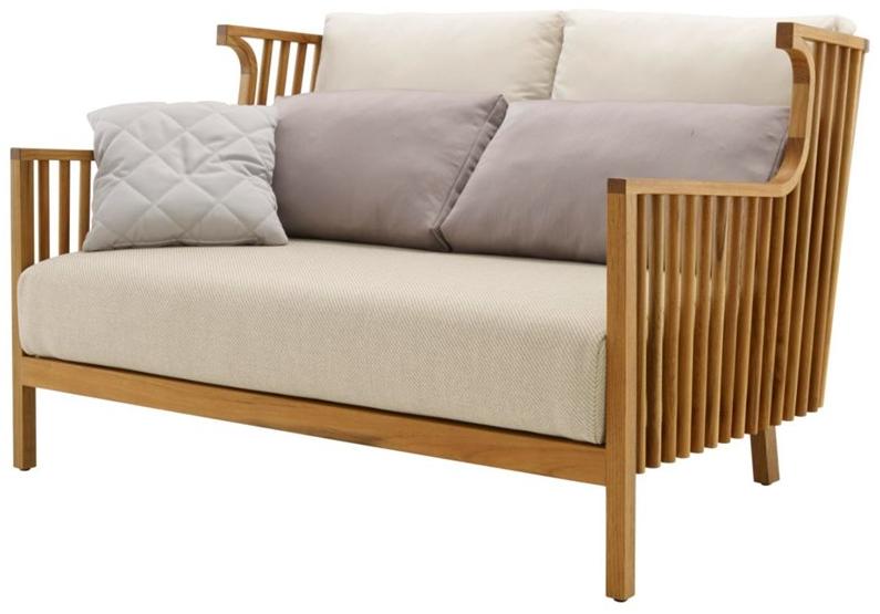 Ligne Roset 2-местный садовый диван из тика Elizabeth teck 11343305 - Вид №1