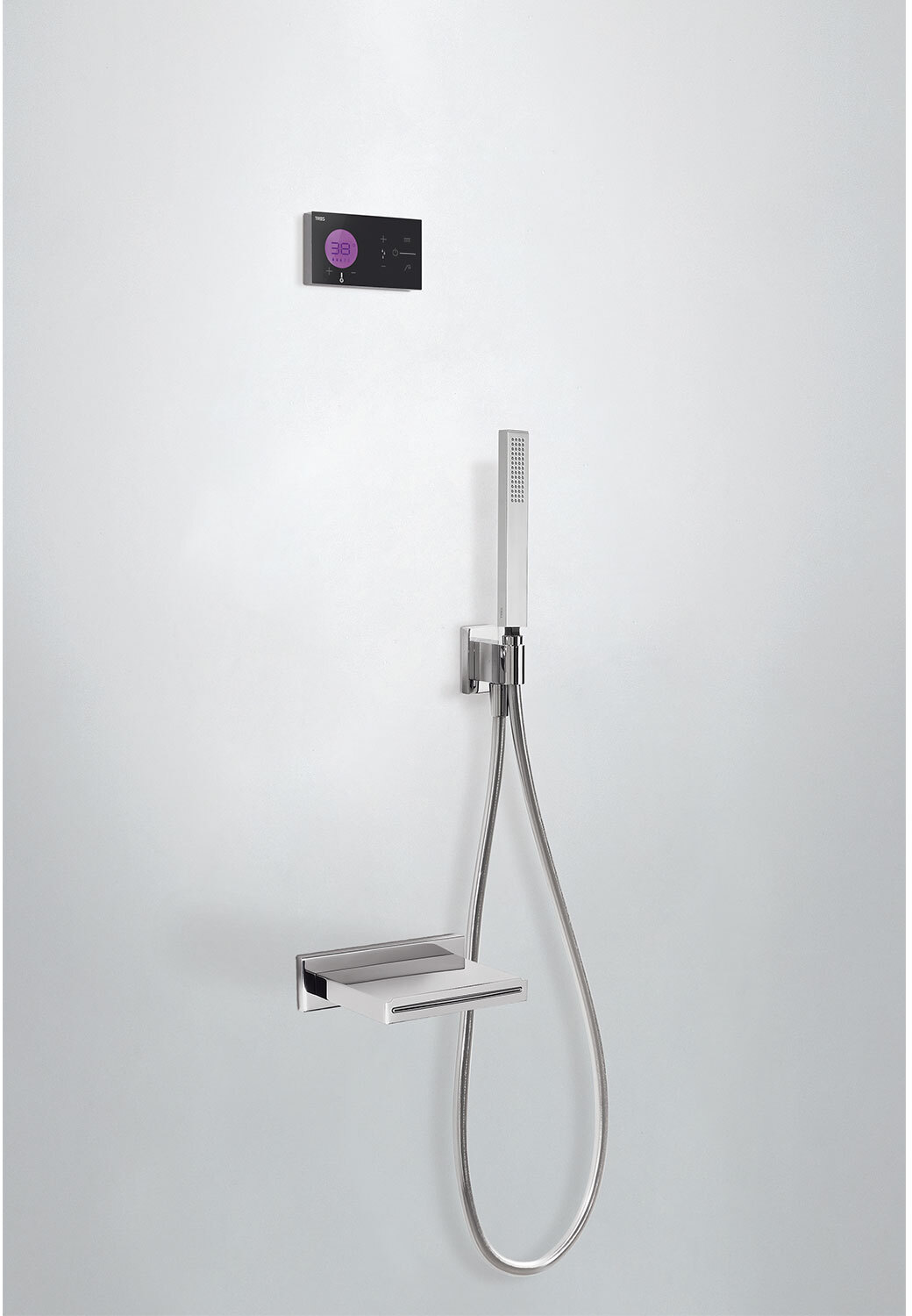 SHOWER TECHNOLOGY 2-ходовой встраиваемый электронный термостатический смеситель Shower Technology Blue Edition, набор для ванны и душа-09288553 TRES