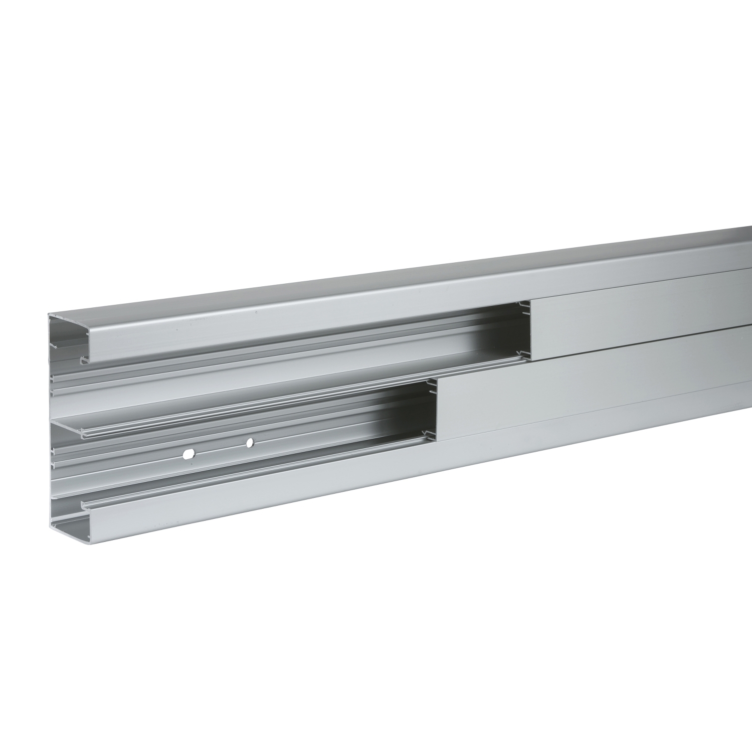 ISM10350 КОРОБ 2Х СЕКЦ.140Х55ММ С КР. OL45, АЛЮМ. Schneider Electric Электромонтажная система OPTILINE 45 
