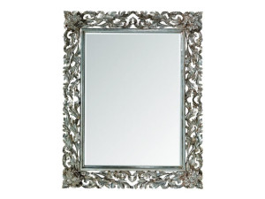 Прямоугольное зеркало с металлической рамой