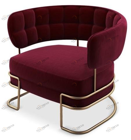 Porustudio Бархатное кресло с подлокотниками Madison sun-id-1484242