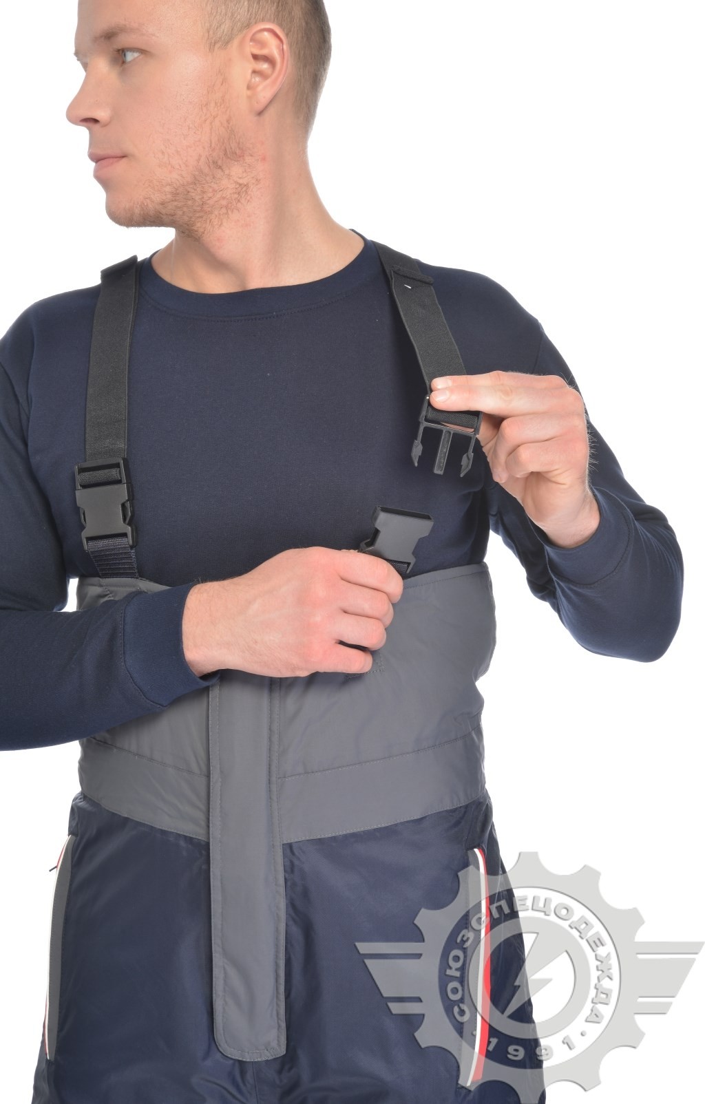 60883 Полукомбинезон "Байкал" зимний с СВП  Зимняя спецодежда  размер 52-54/170-176  - Вид №5