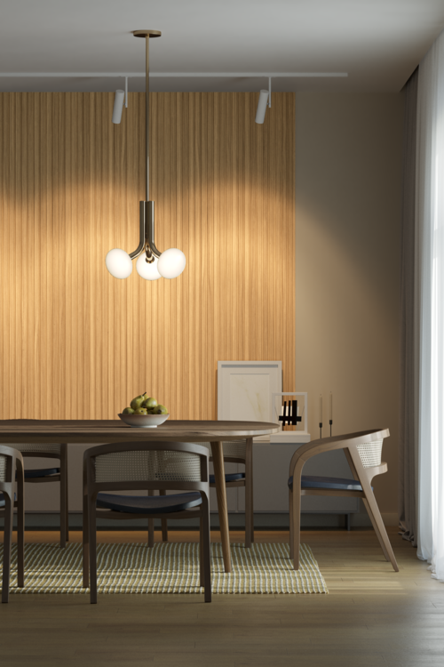 Стеновая 3D панель из реек  AP122502.93 HANNAHHOLZ  - Вид №2