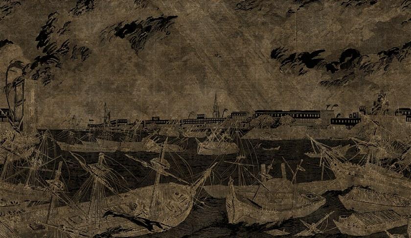 Inkiostro Bianco Сусальное золото обои с пейзажами Goldenwall 2020 Inkcspr2001,2 - Вид №4