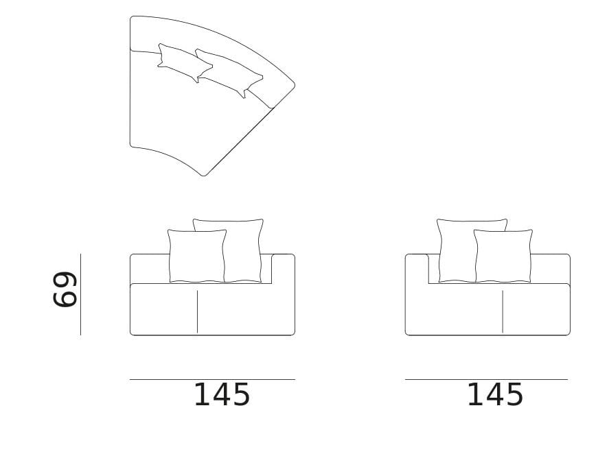 Тканевый модульный садовый диван Exteta Montecarlo ARCH-00107081 - Вид №21
