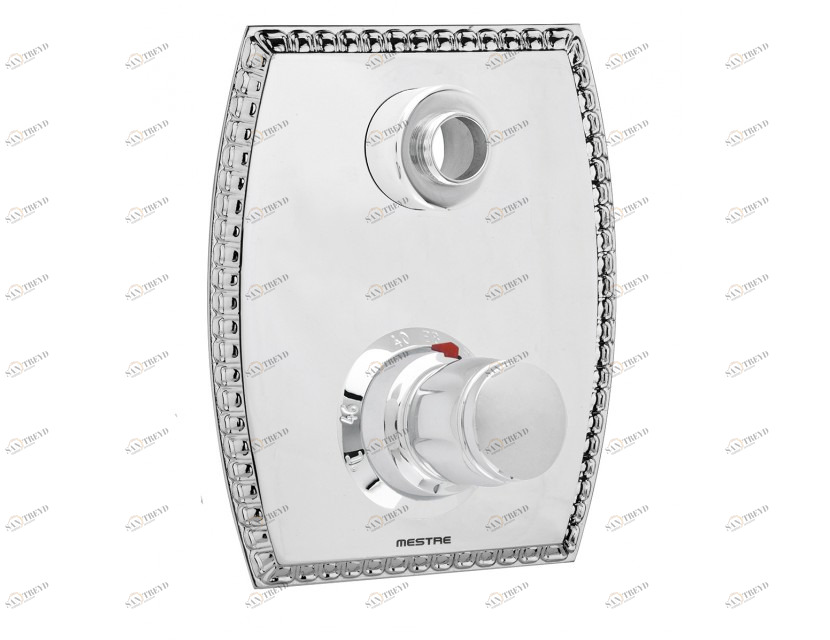 046190.2B0.50 Комплект отделки для 2-х сторон настенного переключателя Яркий хром Mestre 