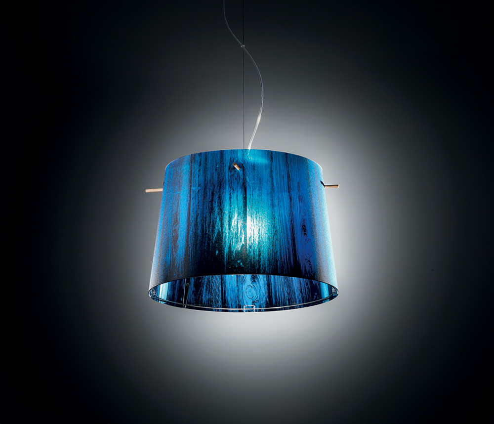 Подвесной светильник Woody Blue от Slamp WOO77SOS0000B_000 SLAMP ДИЗАЙНЕРСКИЕ 243576 Синий  - Вид №1