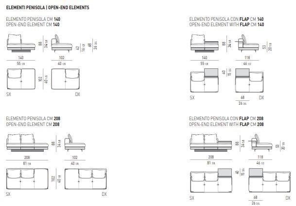 Minotti Модульный тканевый диван Connery sun-id-1465337 - Вид №34
