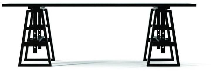 KARPENTER Прямоугольный деревянный стол Trestle sun-id-1480106 - Вид №1