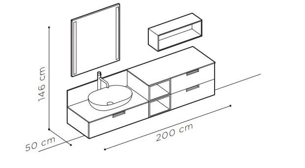 Подвесной умывальник из гидро-масляного шпона ARBLU Dress System ARCH-00062303 - Вид №6