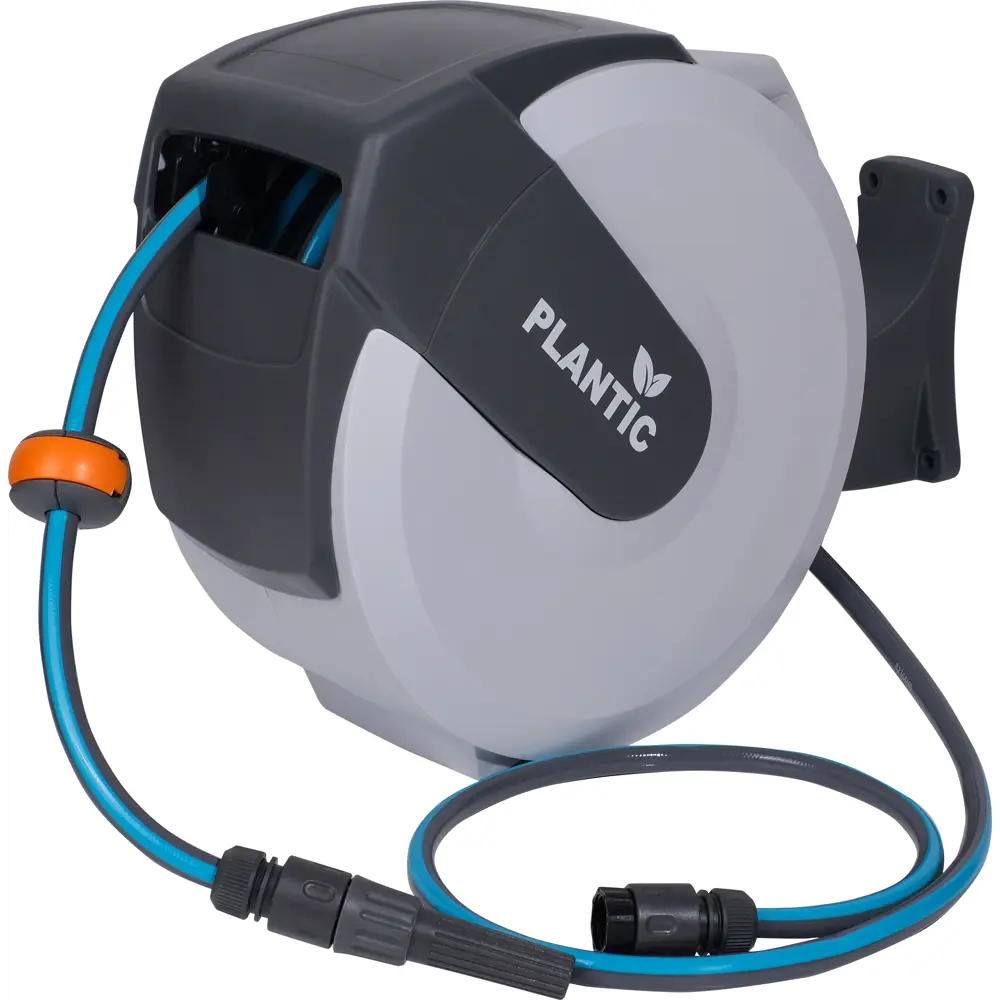 Автоматическая катушка Plantic для шланга 25 м с настенным креплением 89370829