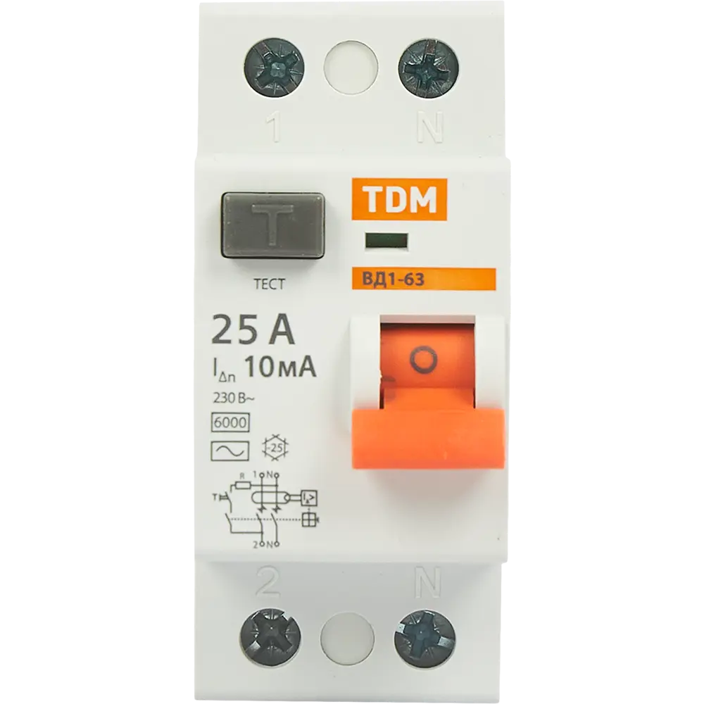 УЗО TDM Electric ВД1-63 - защита от токов утечки для домашней сети 84399430 STLM-0049214 - Вид №1