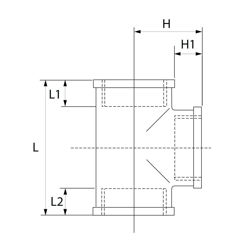 8130002002002 Тройники Tece  - Вид №1