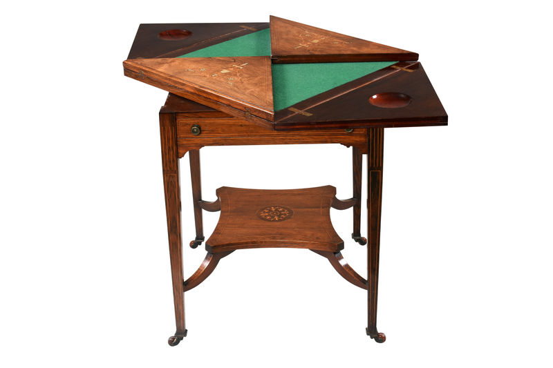 SOR27448 Эдвардианский карточный стол ijlbrown  - Вид №3