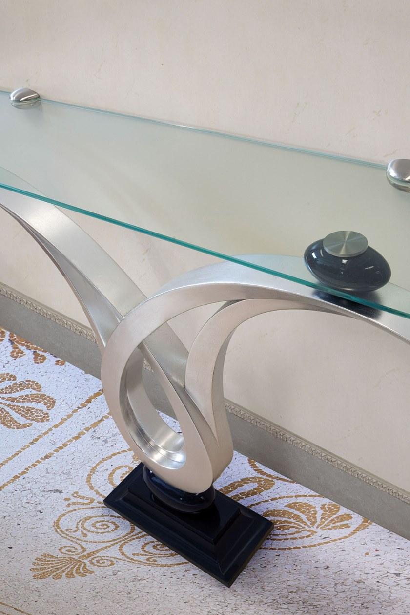 Arnaboldi Interiors Прямоугольная консоль из дерева и хрусталя sun-id-1354897 - Вид №2