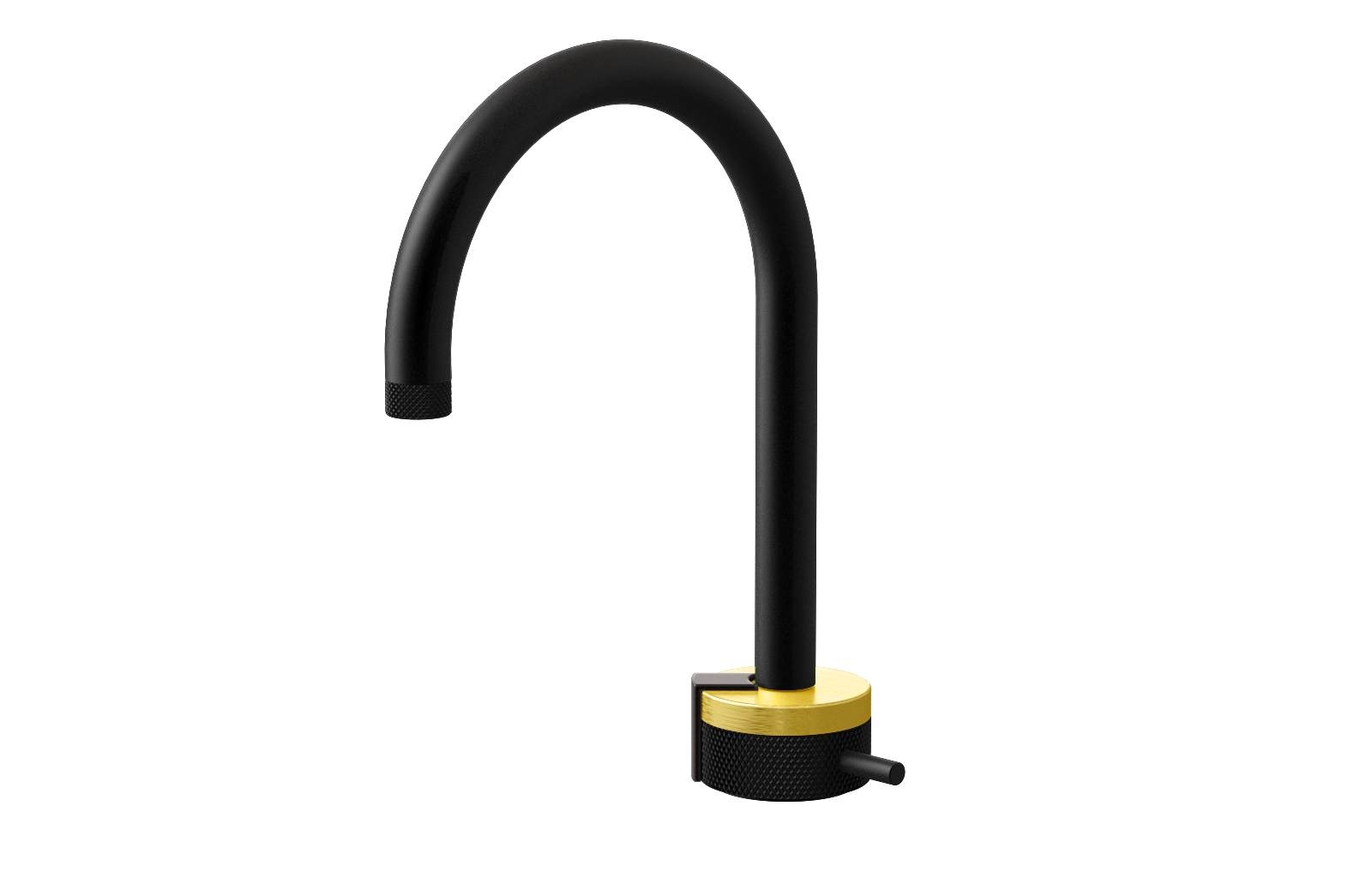 E-11502-R1BB-L2GM-MBK Однорычажный прогрессивный смеситель для раковины - излив 16см GRAFF MOD+