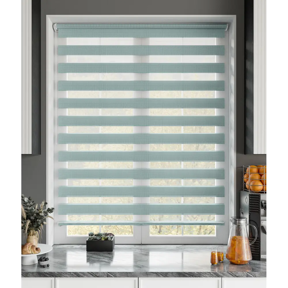 Рулонная штора день-ночь MIAMOZA Петер 60x160 см бирюзовая 89411399 STLM-1569235 - Вид №8