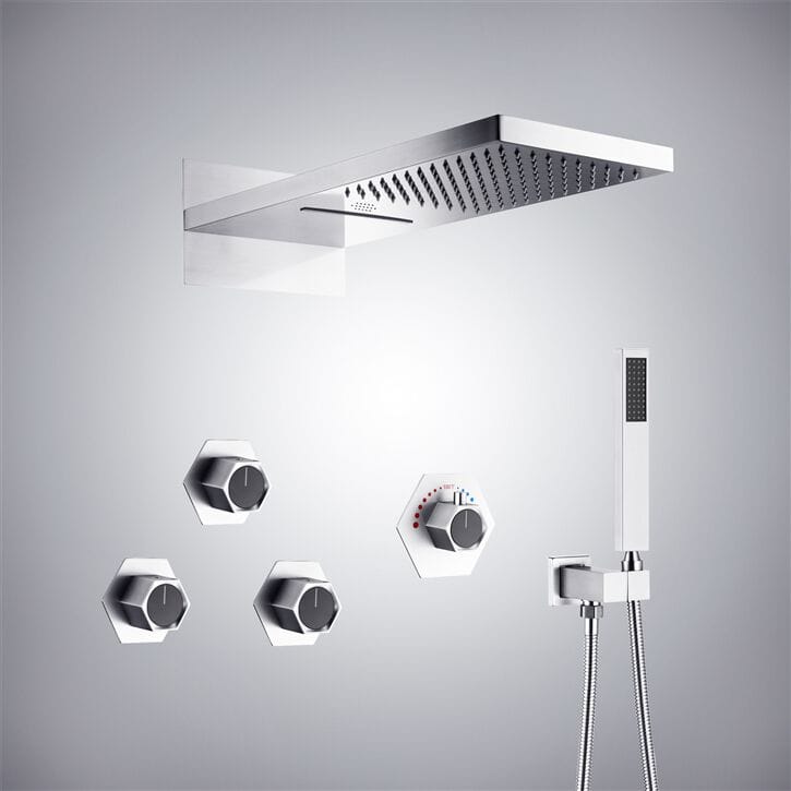 Термостатический встраиваемый душевой набор с насадкой для душа Fontana Showers питьевой фонтанчик ARCH-00137370 - Вид №19