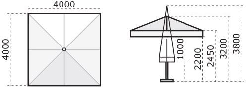 Scolaro Parasol Алюминиевый зонт с телескопической застежкой Leonardo C3040 let/c4040 let - Вид №12