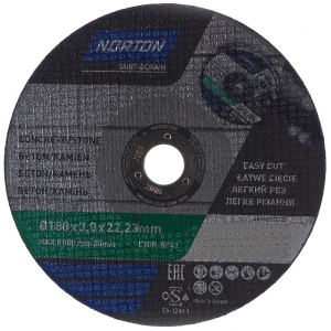 Круг отрезной по бетону Norton, тип 41, 180x3x22.2 мм