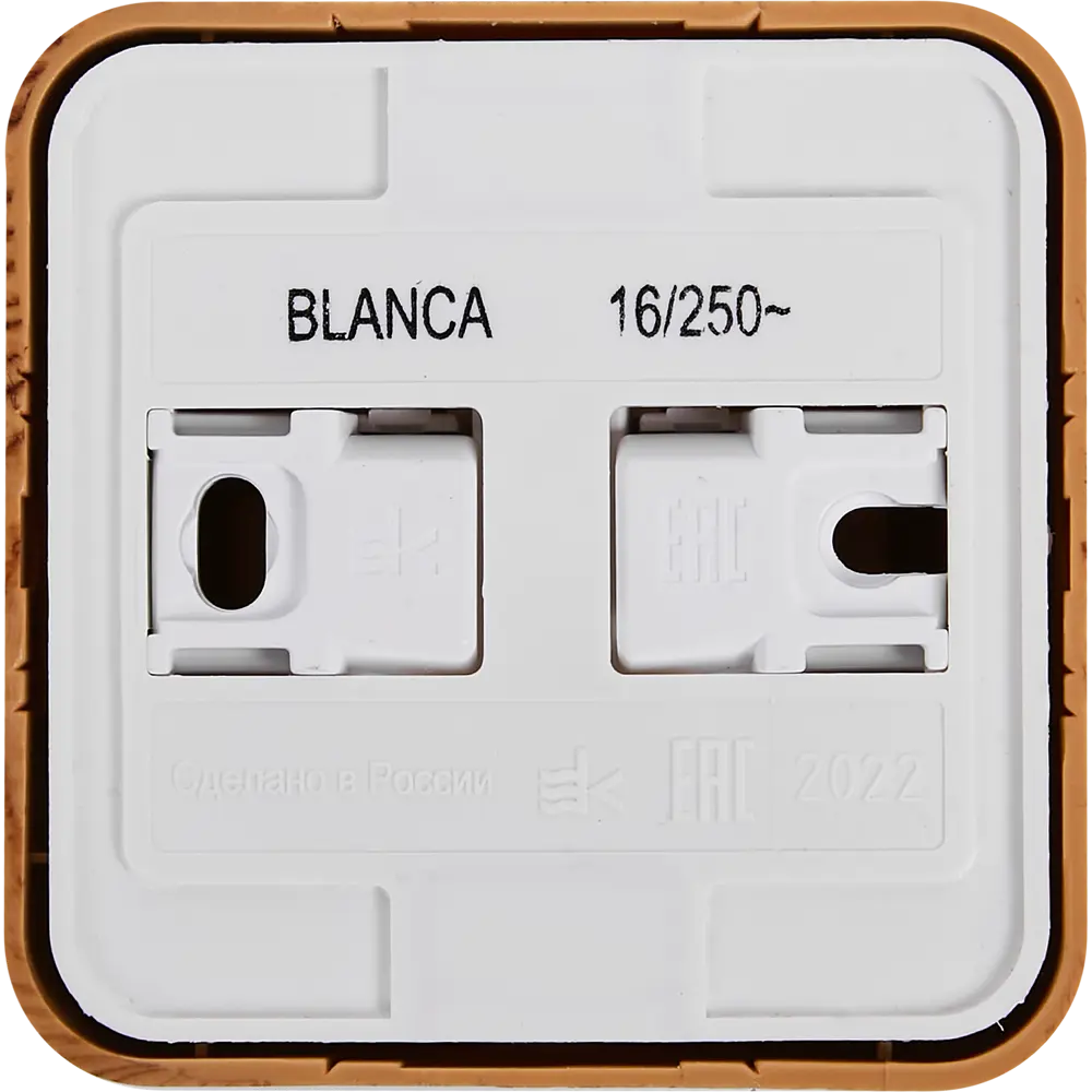 Розетка накладная Schneider Electric Blanca с заземлением со шторками цвет ясень SYSTEME ELECTRIC STLM-2165999 - Вид №3