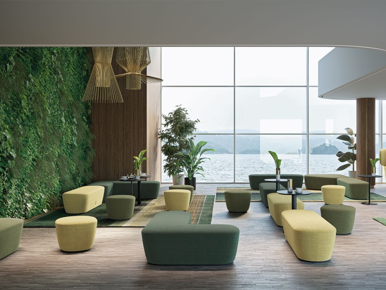 Круглый пуф из ткани FREZZA радар ARCH-00008904