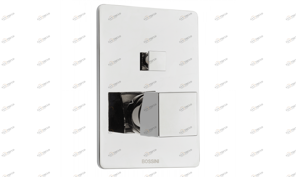 Z00063 + Z00005 - Single-Lever Смеситель & запорный кран Cube - 2 Outlets BOSSINI 