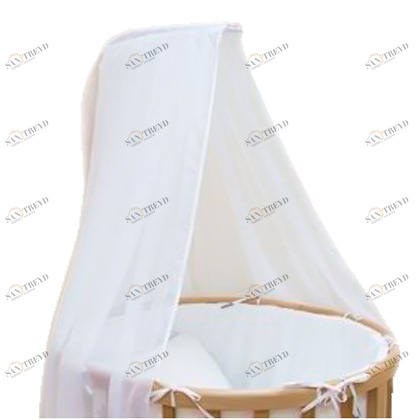 Балдахин для детской кроватки Bed гладкий (вуаль) ELLIPSE ELLIPSE BED 351632 Белый Santreyd 