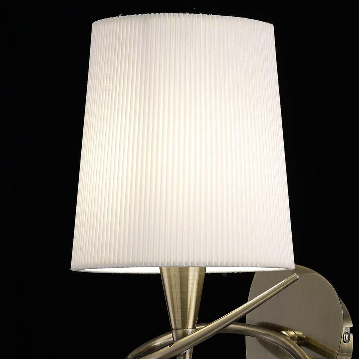 Бра металлическое с абажуром бронзовое Mara Antique Brass 1627 MANTRA MARA 00-3927632 Белый;бронза - Вид №3