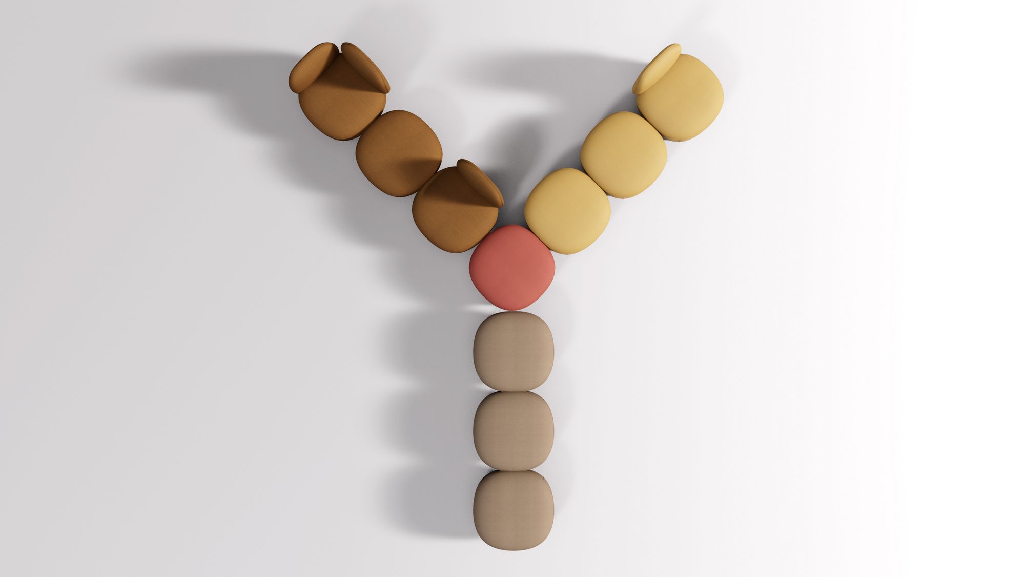 Секционный стул из ткани GABER To-Go ARCH-00090580 - Вид №2