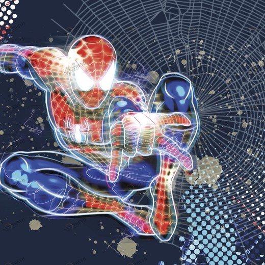 1-426-Spider-Man-Neon Фотообои Komar Disney 1.27х1.84 м 1426SPIDERMANNEON