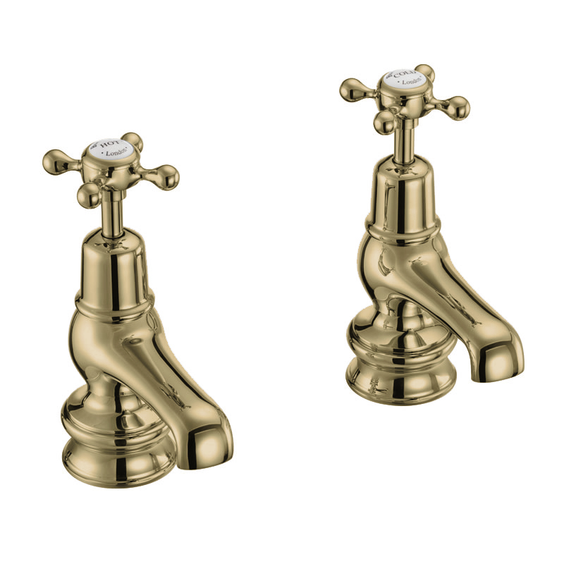 Burlington Кран для бассейна Claremont Regent 3 " Полный оборот с белым акцентом в Chrome CLR1  - Вид №3