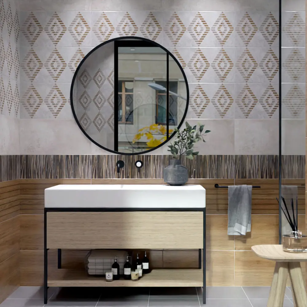 Настенная плитка Нефрит-Керамика Эни 30×60 см шоколадный оттенок 89232584 STLM-0948644 - Вид №6