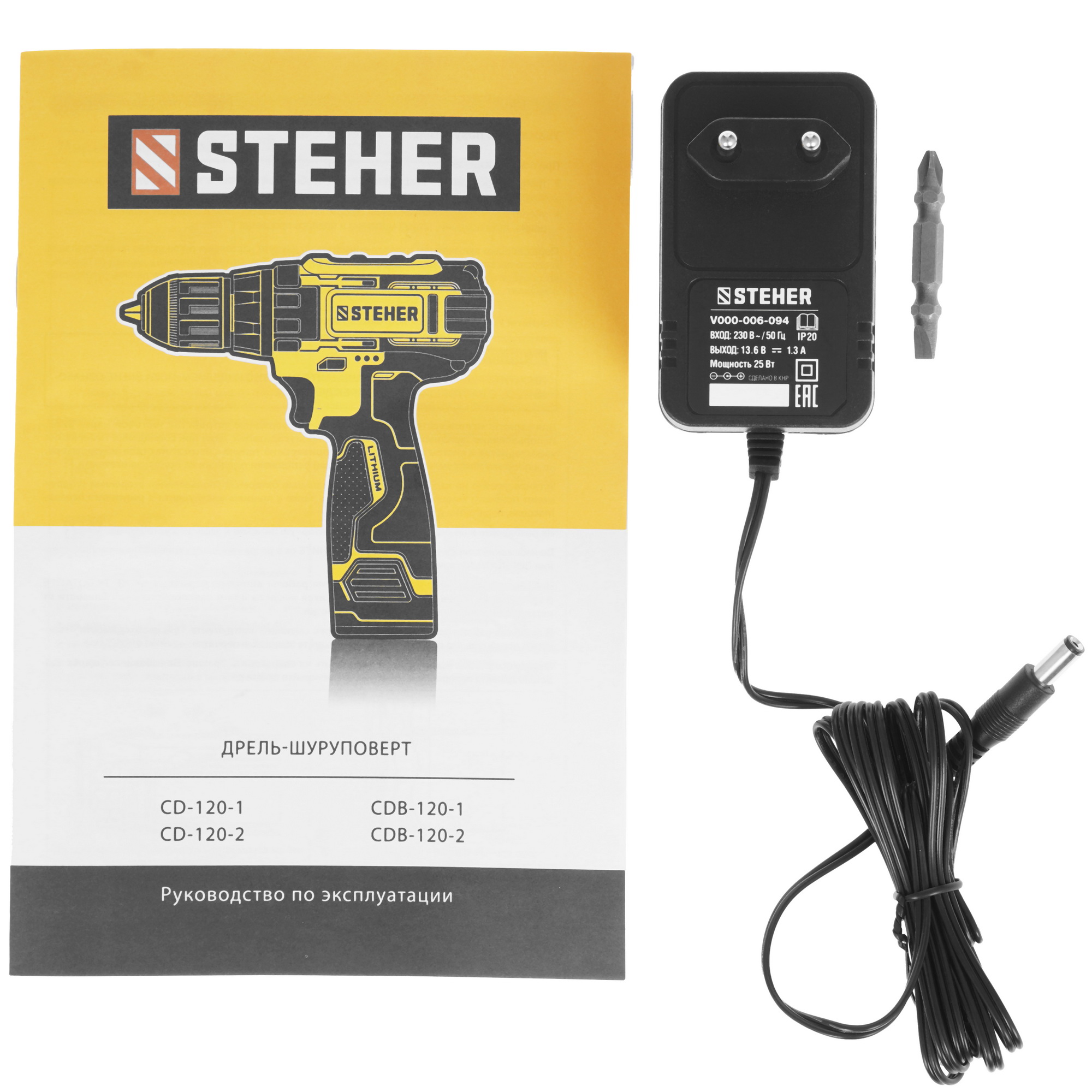 Дрель-шуруповерт STEHER CD-120-1 5451681 STDN-0061995 - Вид №5