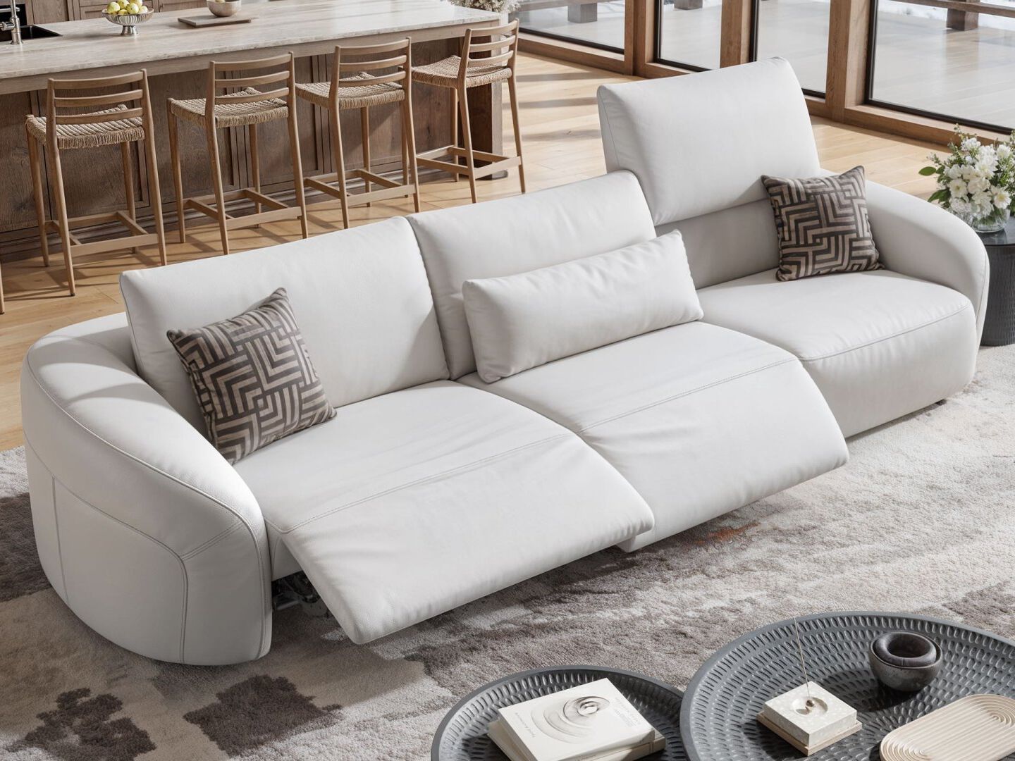 3-местный кожаный диван Sofanella Санкт-Мориц ARCH-00151182 - Вид №3