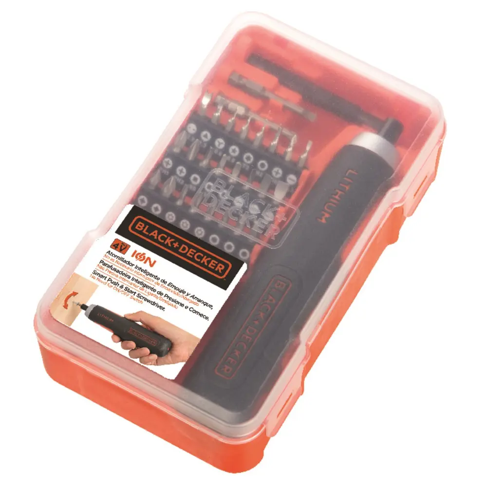 Отвертка аккумуляторная Black&Decker BD40K27-RU, 3.6 В Li-ion 1.5 Ач BLACK + DECKER STLM-2186154 - Вид №6