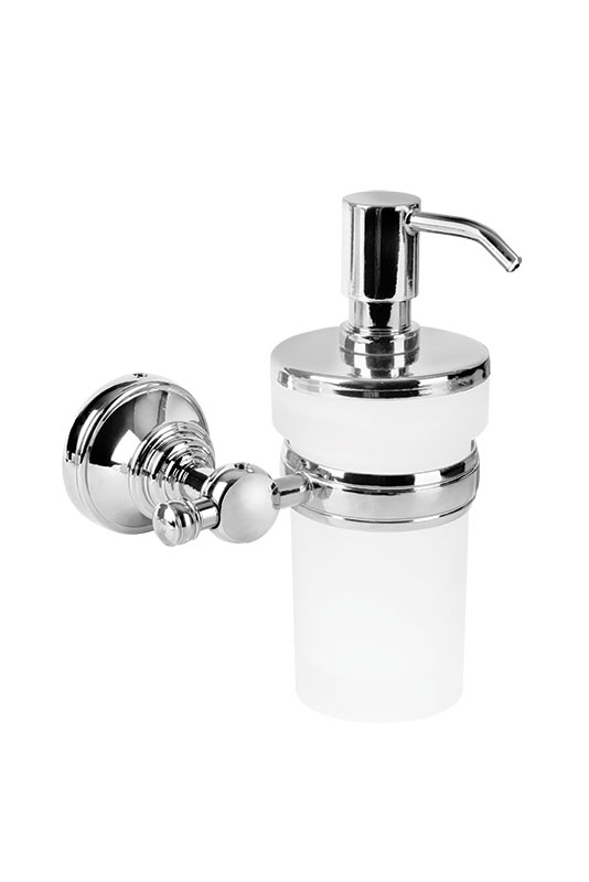 140110004 Дозатор жидкого мыла luna хром со стеклом Eca  - Вид №1