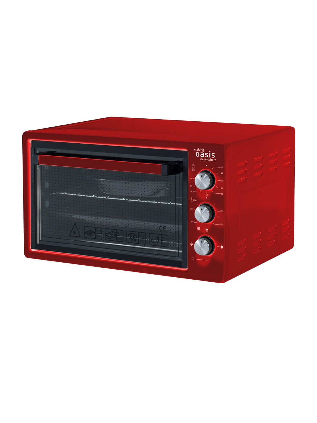 9979840 Мини-печь Oasis M-37CR красный STDN-0108709